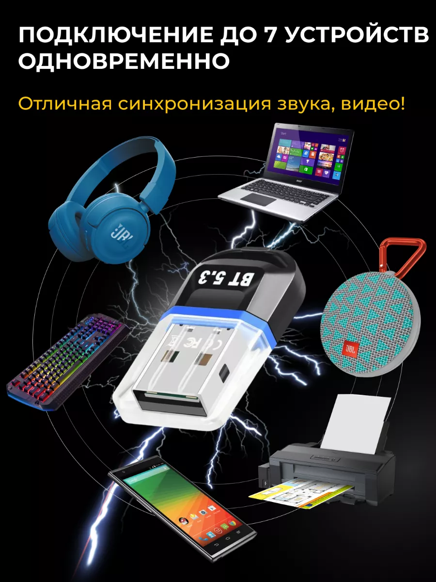 Bluetooth адаптер 5.3 для ПК ноутбука PopMix 200641329 купить за 400 ₽ в  интернет-магазине Wildberries