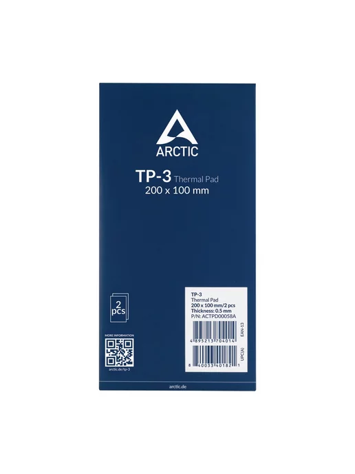 ARCTIC Термопрокладка Cooling TP-3,200х100х0.5мм, 2шт(ACTPD00058A), 3.200x100x0.5 мм, 2 шт, фото 4