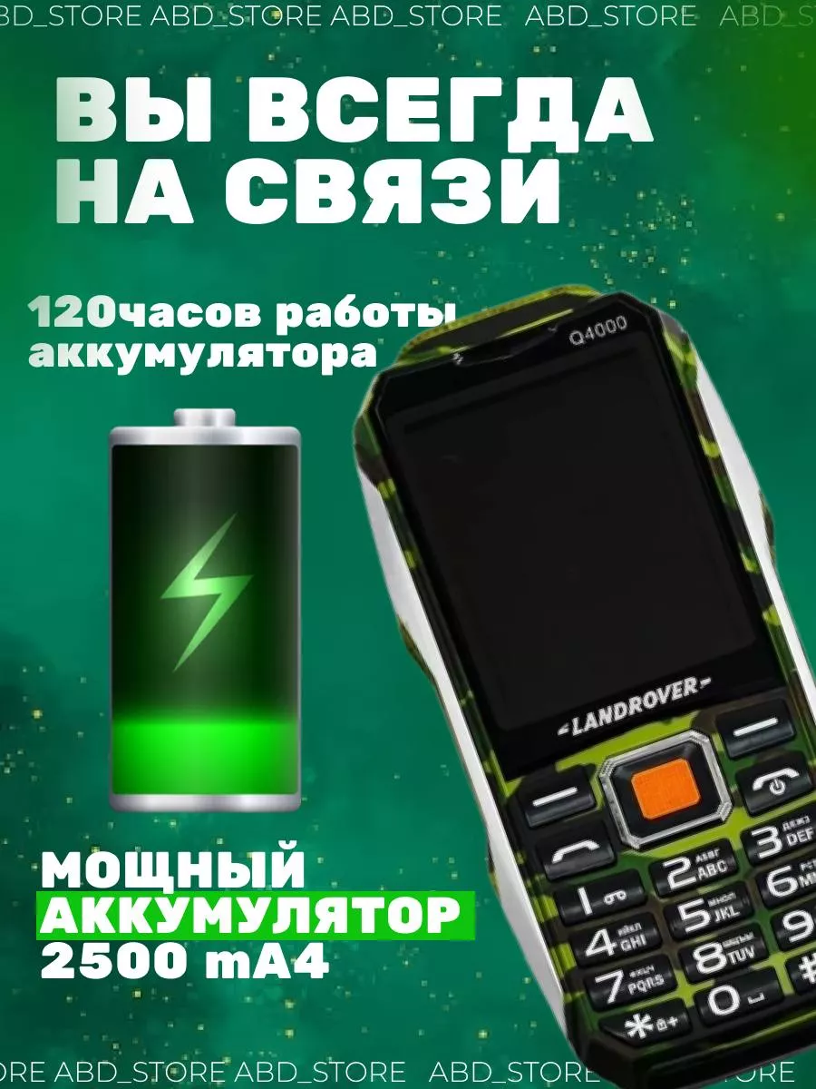 Противоударный Мобильный Телефон Q4000 Land Rover 200693170 купить за 1 359  ? в интернет-магазине Wildberries