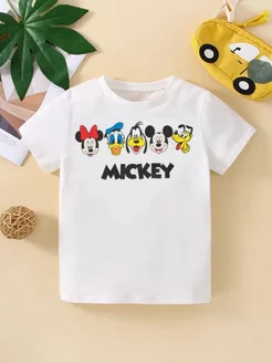 Базовая детская футболка с принтом MICKEY NEWSKY 200702314 купить за 392 ₽ в интернет-магазине Wildberries