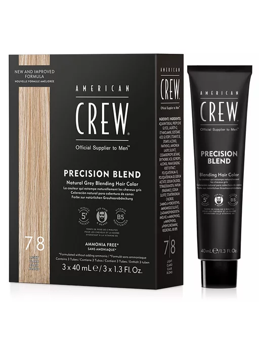 American CREW PRECISION BLEND 7 8 Камуфляж для волос 3 х 40 мл, 3x40, фото 8