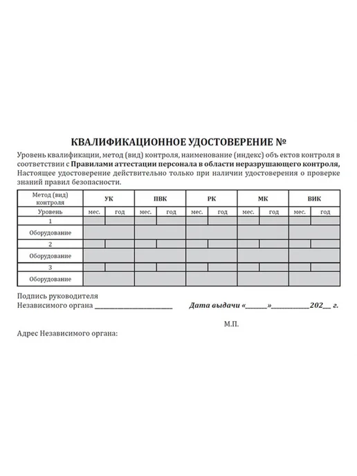 ЦентрМаг Квалификационное удостоверение (СДАНК-02-2020 от 29. 12. 202, вариант, фото 3