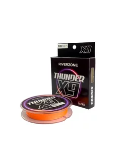 Шнур Thunder X9 150м PE 0,8 15lb orange Riverzone 200781547 купить за 1 218 ₽ в интернет-магазине Wildberries