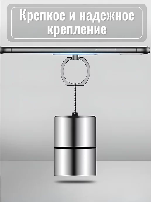 Cronax Кольцо держатель для телефона попсокет прозрачный Квадрат, прозрачный, фото 6