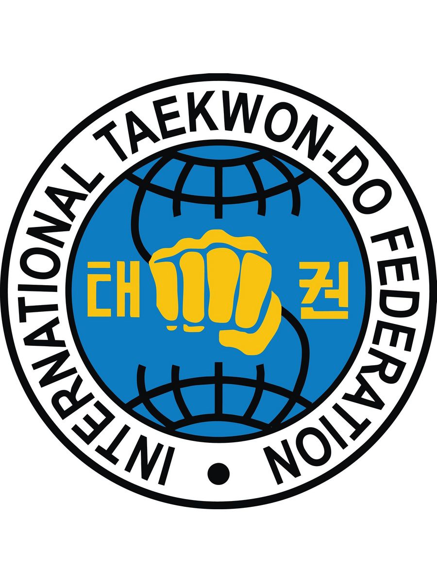 Тхэквондо ИТФ. Защита на грудь тхэквондо ИТФ. Эмблема тхэквондо ГТФ. Логотип ITF вектор.