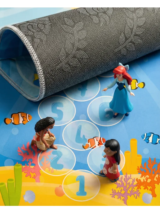 TESCON Игровой детский коврик Классики безворсовый, голубой, фото 4