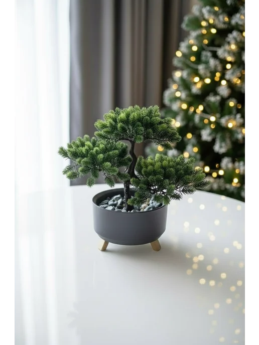 Winter Garden Бонсай искусственный для декора, черный, фото 5