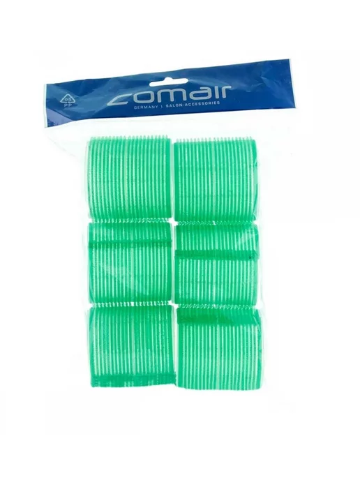Comair Бигуди-липучки Jumbo 61 мм 6 штук 3011896, зеленый, фото 3