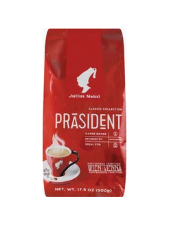 Кофе в зернах President, 500 г Julius Meinl 201063400 купить за 1 186 ₽ в интернет-магазине Wildberries