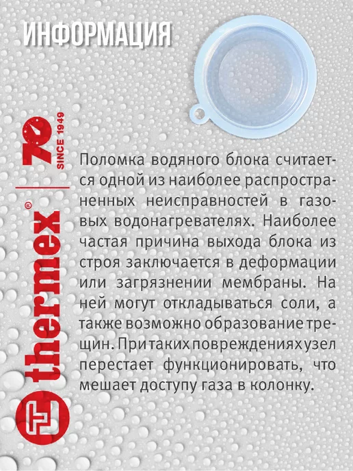 THERMEX Ремкомплект газовой колонки Basic 20 D, Grang, G-Eco, голубой, фото 6