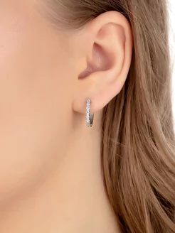 Серьги серебряные "Дорожки" MASLOVA jewelry 201076771 купить за 1 060 ₽ в интернет-магазине Wildberries