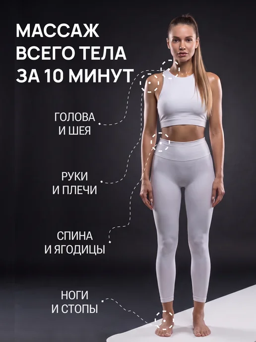 Мячик массажный мфр жесткий для шеи и триггерных точек, черный, фото 4