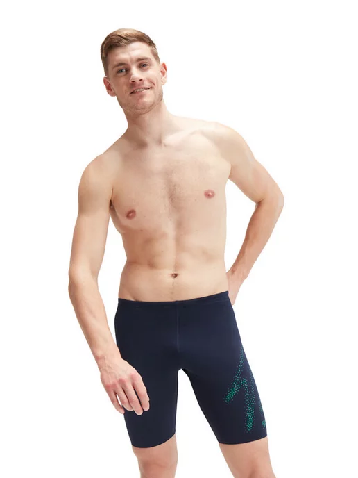 Speedo джаммеры мужские для плавания MENS HYPERBOOM JAMMER, синий, фото 3