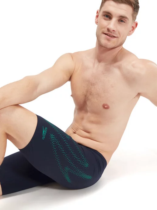 Speedo джаммеры мужские для плавания MENS HYPERBOOM JAMMER, синий, фото 4
