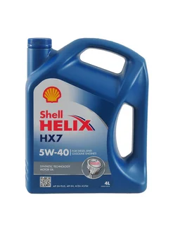 Моторное масло Шелл Helix HX7 5W-40, 4л SHELL 201091919 купить за 2 525 ₽ в интернет-магазине Wildberries