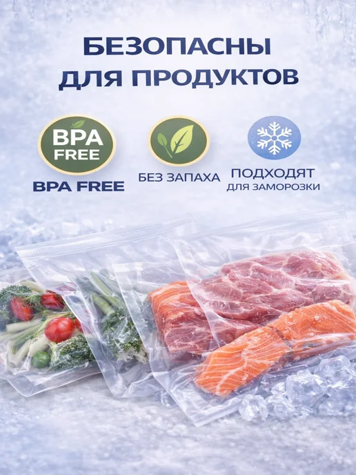 GiLFiLG Пакеты для вакууматора рифленые рулоны 28x1000, вариант, фото 2