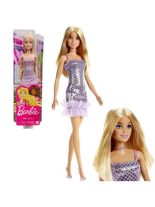 barbie Барби блондинка в вечернем платье