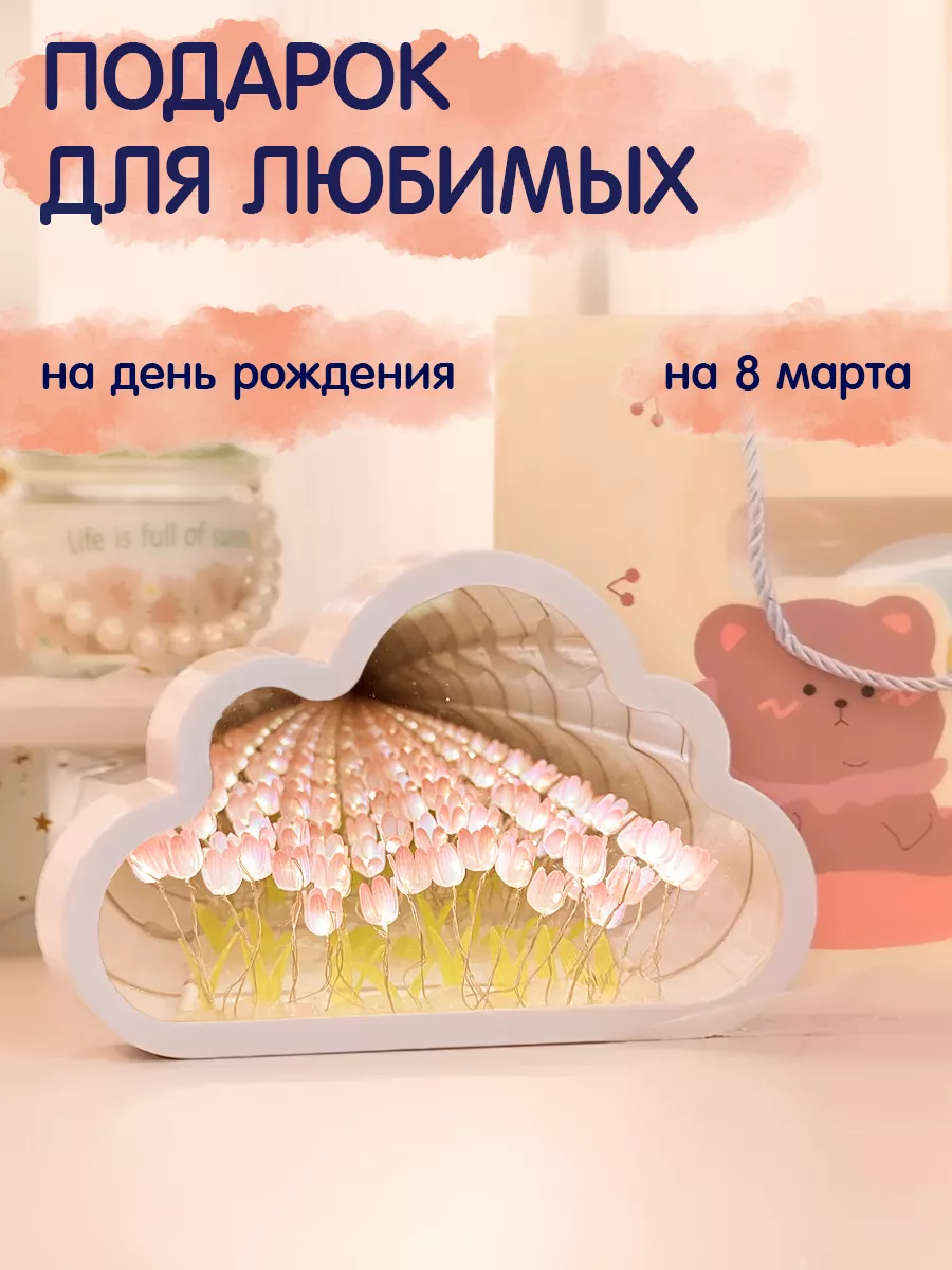 Ночник с тюльпанами светильник Endorphin Home 201263788 купить в  интернет-магазине Wildberries