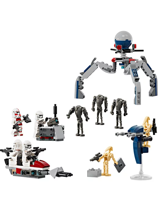 LEGO Star Wars Солдат-клон и боевой дроид 75372, серый, фото 2