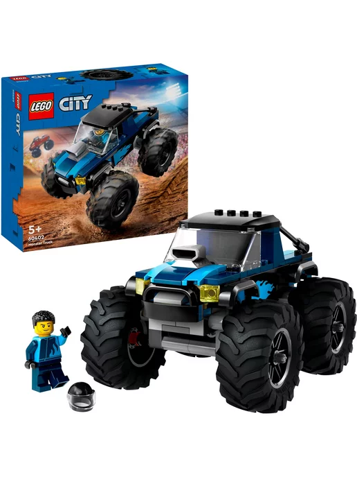 LEGO City Синий грузовик-монстр 60402, синий