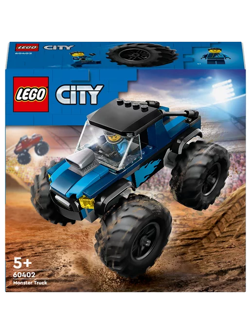LEGO City Синий грузовик-монстр 60402, синий, фото 7