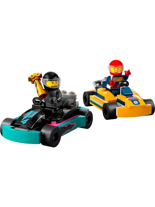 LEGO City Картинг и гонщики 60400, черный, фото 2