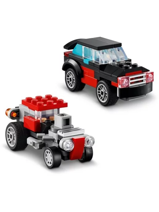 LEGO Creator Грузовик-платформа с вертолётом 3-в-1 31146, красный, фото 4