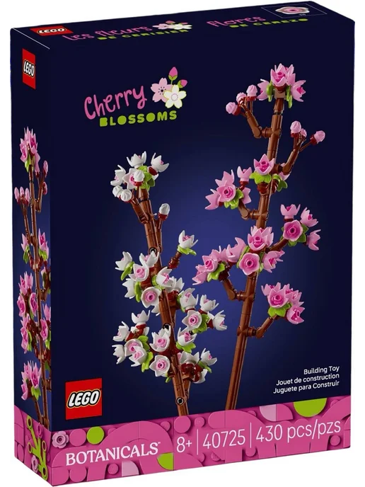 LEGO Конструктор Botanicals 40725 Цветущая вишня, розовый