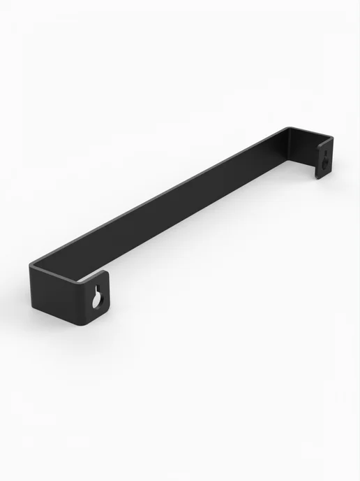 SteelFun Настенный держатель для полотенец металлический Черный 35 см, черный, фото 5
