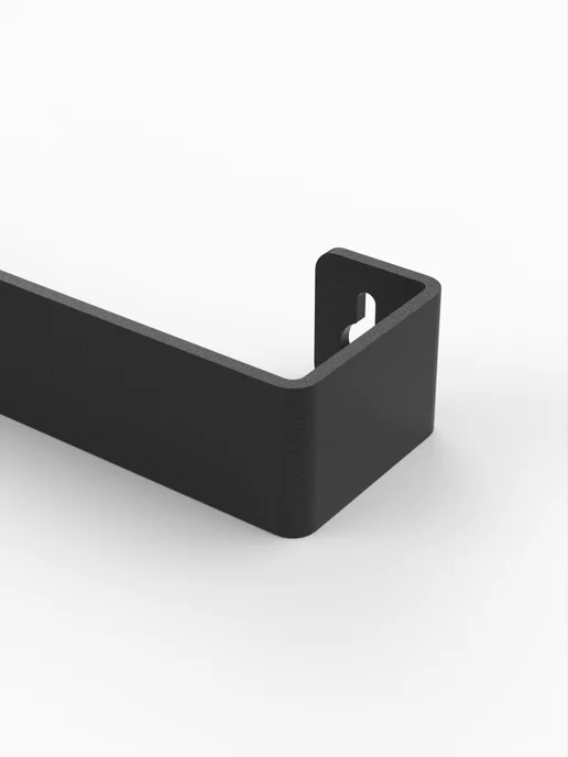 SteelFun Настенный держатель для полотенец металлический Черный 35 см, черный, фото 6