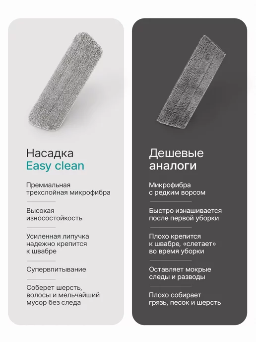 Easy Clean Насадки для швабры с распылителем 4 шт, 4 шт, фото 6