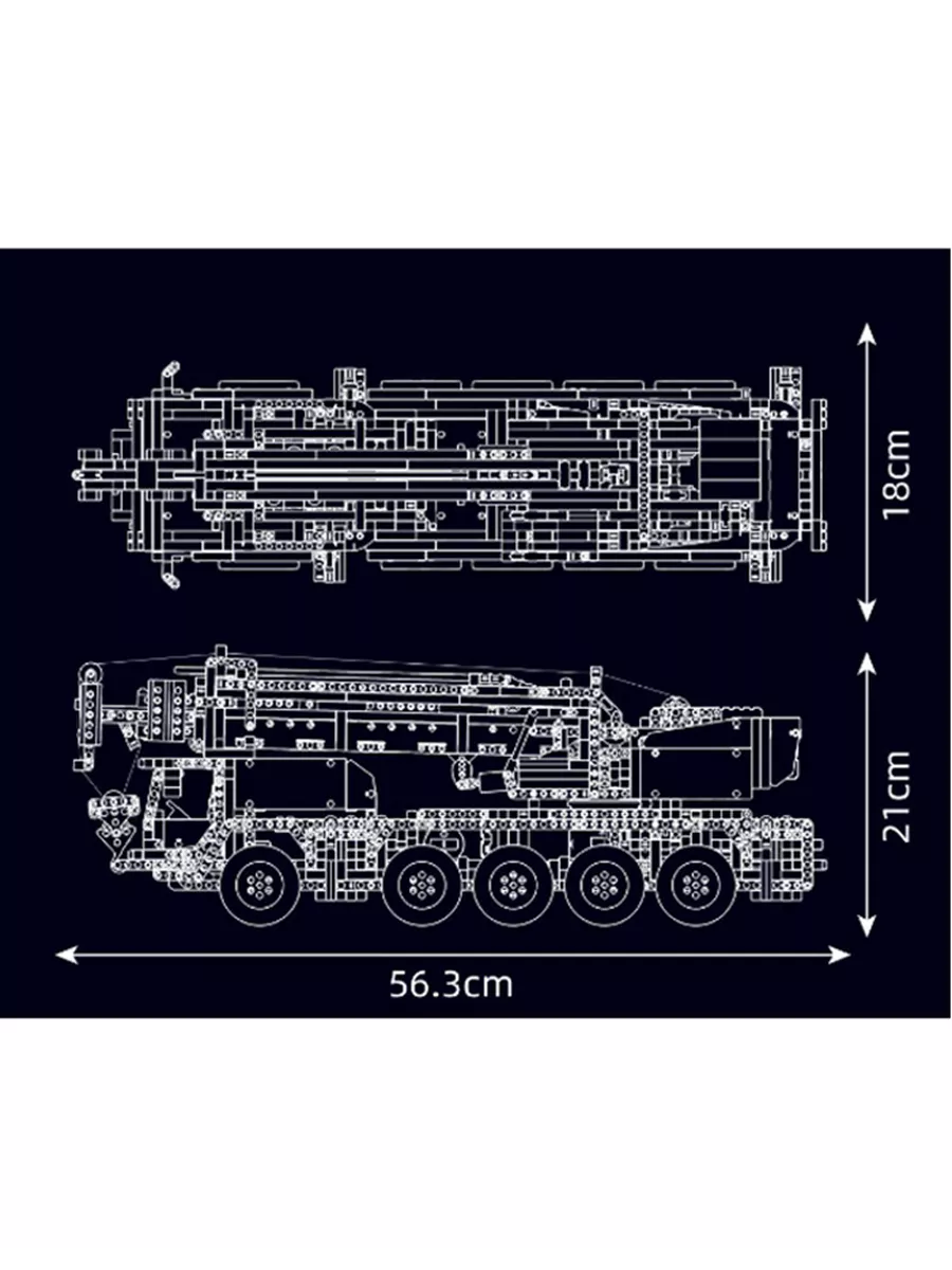 Конструктор 17047 Механический кран, 2688 деталей Mould King 201313615  купить за 16 304 ₽ в интернет-магазине Wildberries