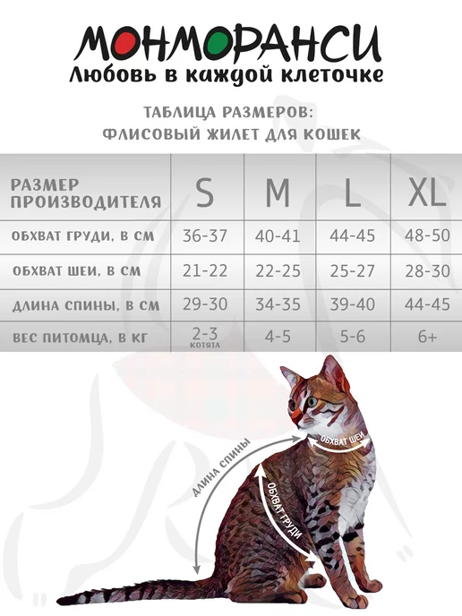 МОНМОРАНСИ Одежда свитер для сфинксов кошек, синий, фото 4