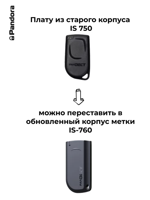 Pandora car alarm system Корпус брелка метки is-760, вариант, фото 3