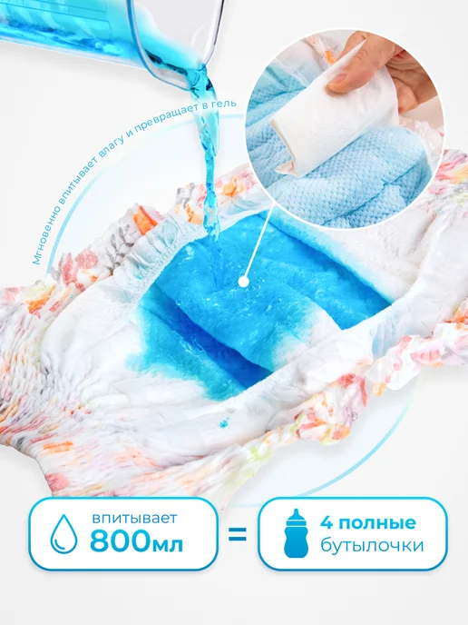 Bebetour Подгузники трусики Алиса Garden 4, L, 9-14 кг, 36 шт, 4 л, 914 кг, фото 6