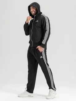 Спортивный костюм на молнии, летний, с брюками adidas 201384316 купить за 5 061 ₽ в интернет-магазине Wildberries