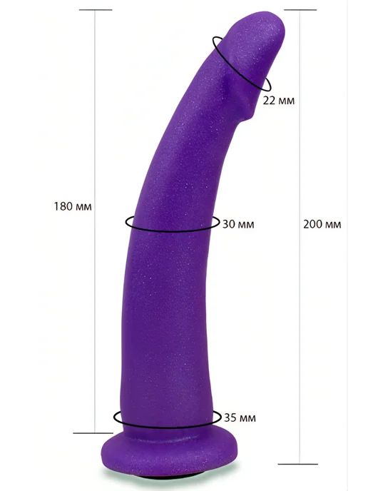 Lovetoy Фаллоимитатор vac u lock на секс машину, страпон, 18,5 см, фиолетовый, фото 2