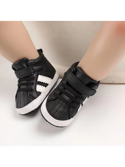 Ayla Bebe Пинетки кеды для малышей, черный, фото 2