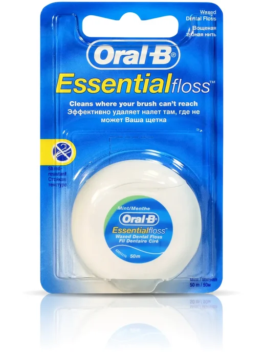Oral-B Зубная нить вощеная мятная 50 м, вариант, фото 4