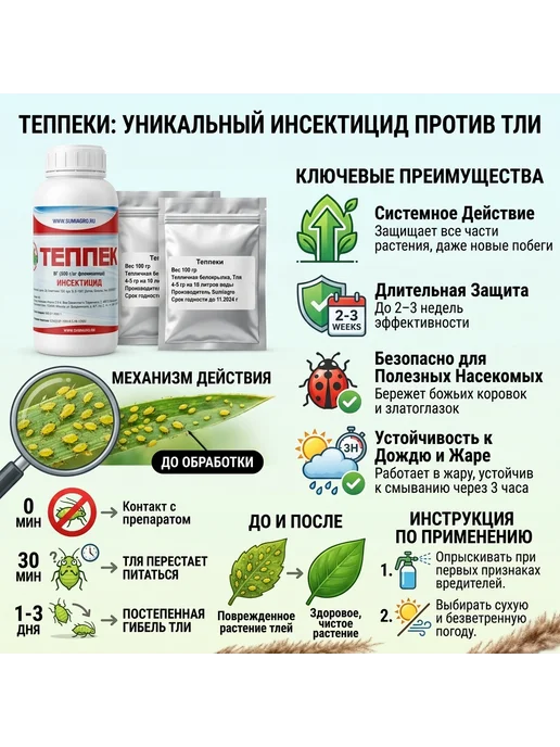 Теппеки препарат от тли, вариант