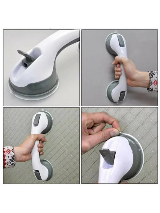 все для дома Поручень для ванны настенный, белый, фото 4