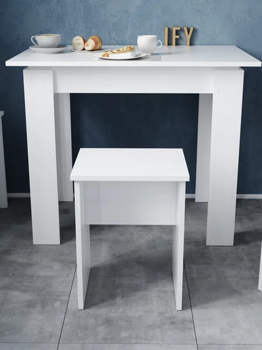IFY mebel Табурет для кухни 2 шт, белый, фото 4