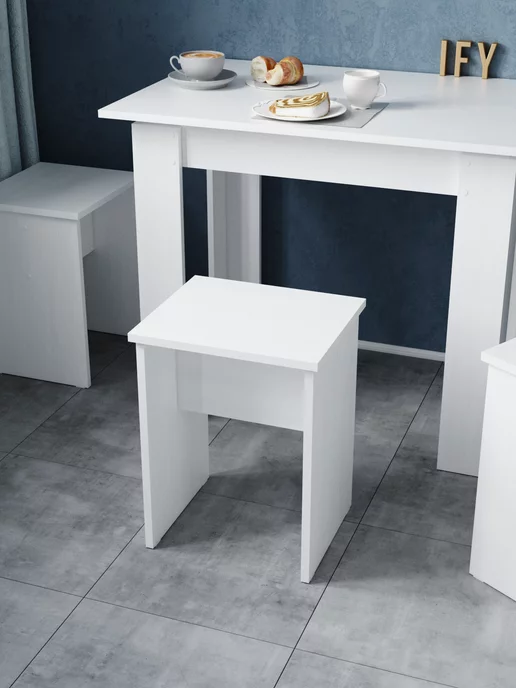 IFY mebel Табурет для кухни 2 шт, белый, фото 5