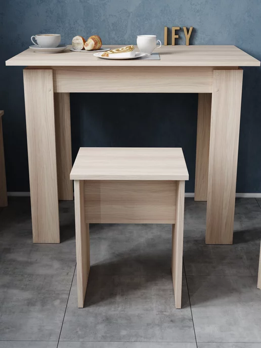 IFY mebel Табурет для кухни 2 шт, коричневый, фото 4