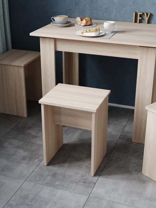 IFY mebel Табурет для кухни 2 шт, коричневый, фото 5