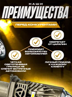 Мини линзы Н4 M01P светодиодные автомобильные лампы h4 AZEX