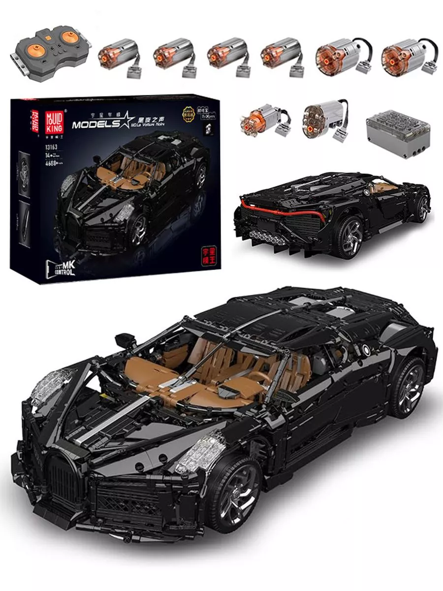 Конструктор 13163 Bugatti La Voiture Noire 4688 Деталей Mould King  201598062 купить за 21 952 ₽ в интернет-магазине Wildberries