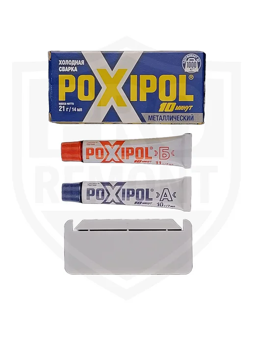 Poxipol Холодная сварка Поксипол двухкомпонентная, 14 мл, 14 мл, фото 7