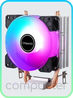 Кулер для процессора башенный с RGB подсветкой LGA AM compucter 201695241 купить за 1 080 ₽ в интернет-магазине Wildberries