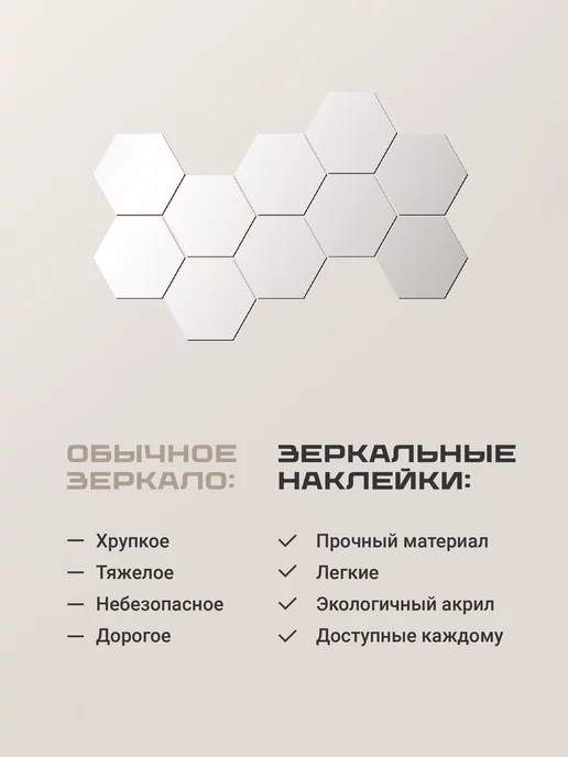 Birdhouse Наклейки интерьерные на стену зеркальные 24 шт, 24 шт, фото 5